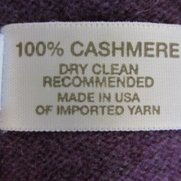 MARGARET O'LEARY WOMENS SIZE L SWEATER PURPLE CASHMERE RETR0 1950'S USA MADE - Picture 10 of 10